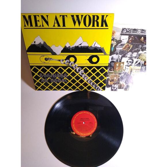 Men At Work Business As Usual Vinyl 12" LP Record Album 1982 Who Can It Be Now? - Picture 1 of 4
